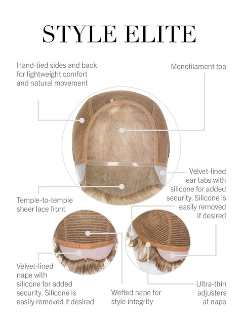 Style Elite Mono/Hand - Tied Lace Front Men's Wig By HIM - Valentine Wigs