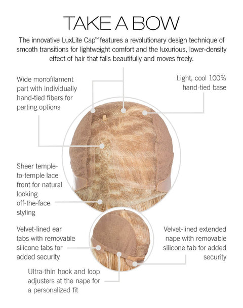 Take A Bow Part Mono Lace Front Wig by Raquel Welch Wigs Luxury Collection - Valentine Wigs