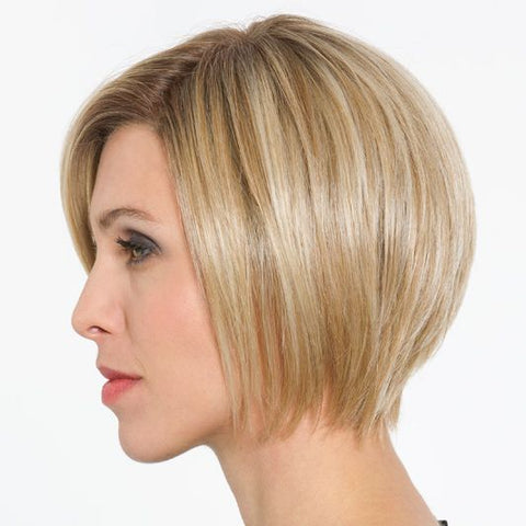 THE SPLENDID Petite Average Human Hair Blend Mono Wig By Belle Madame - Valentine Wigs