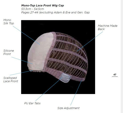 Toni Mono Top Wig Lace Front Rose Collection by Dimples - Valentine Wigs