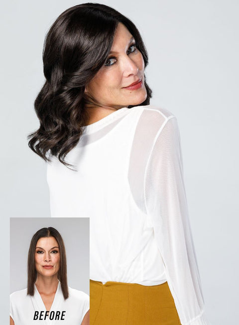 Top Coverage Wavy 12" Hair Topper By Jon Renau - Valentine Wigs