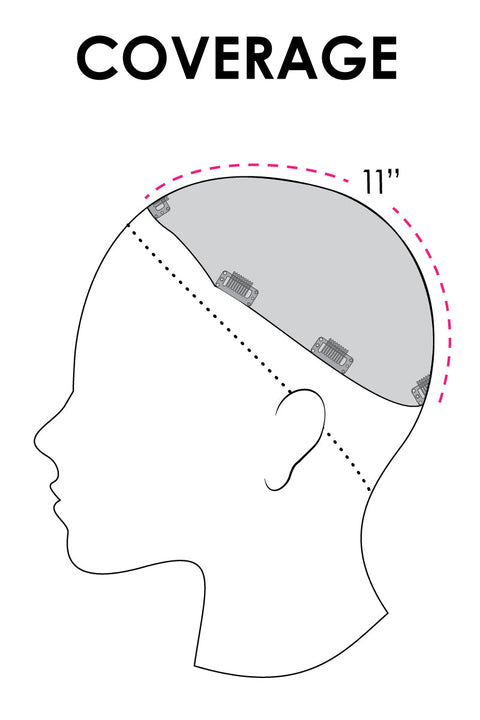 Top Full 12" Hair Topper By Jon Renau - Valentine Wigs