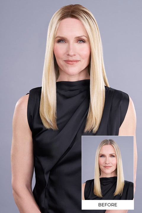 Top Trend Lace HD Straight 18" Hair Topper By Jon Renau - Valentine Wigs