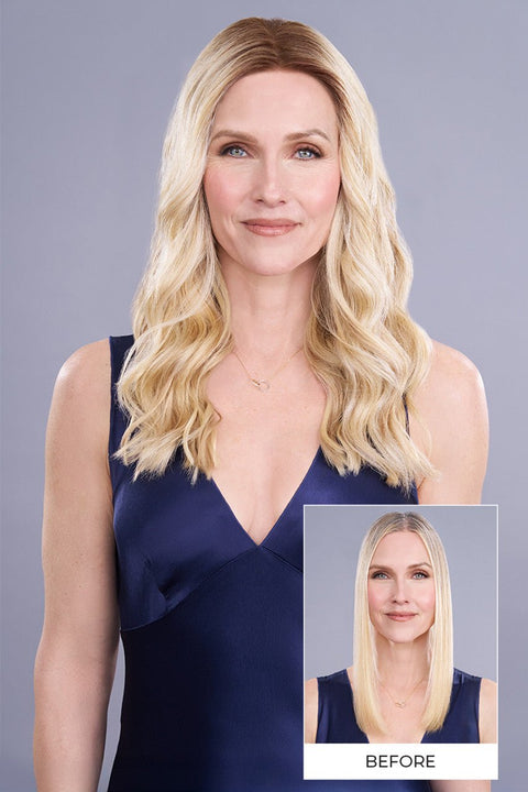 Top Trend Lace HD Wavy 18" Hair Topper By Jon Renau - Valentine Wigs