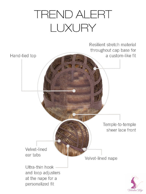 Trend Alert Luxury Hand - Tied Top Lace Front Wig Gabor Collection Designer Series - Valentine Wigs