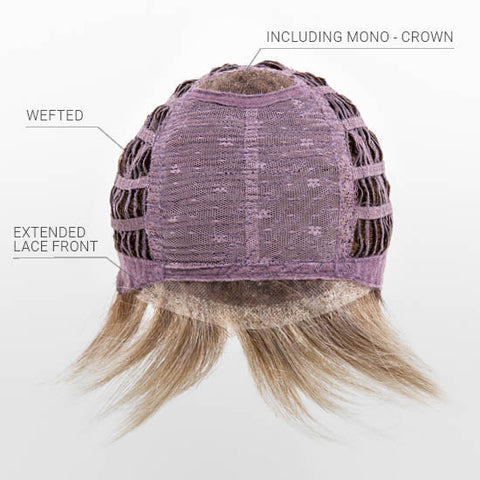 Yoko Mono Crown Ext Lace Front Wig Ellen Wille High Power Collection - Valentine Wigs