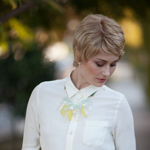 Zara Mono/Hand - Tied Lace Front Wig Feather Premier Collection by Dimples - Valentine Wigs