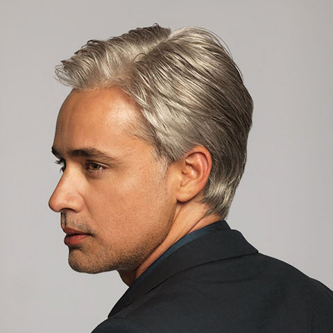 Classic Mono/Hand - Tied Lace Front Men's Wig By HIM - Valentine Wigs