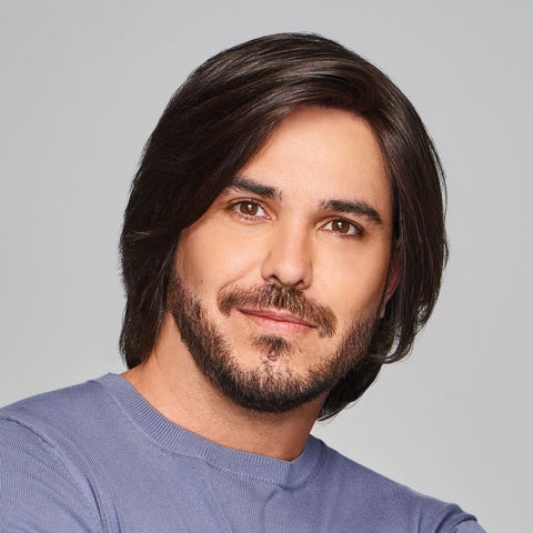 Sharp Mono/Hand - Tied Lace Front Men's Wig By HIM - Valentine Wigs