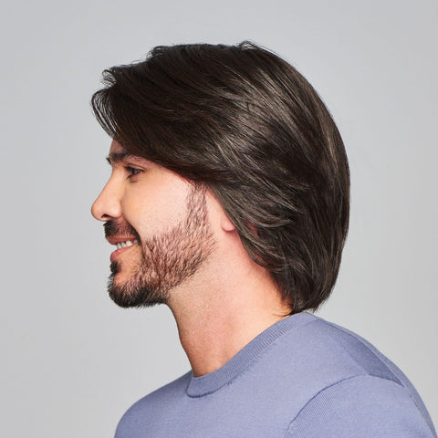 Sharp Mono/Hand - Tied Lace Front Men's Wig By HIM - Valentine Wigs