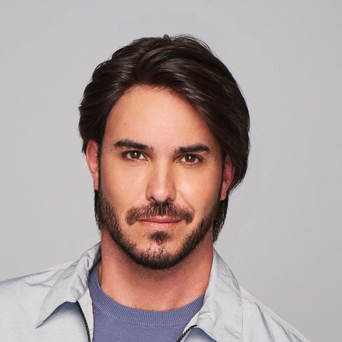 Sharp Mono/Hand - Tied Lace Front Men's Wig By HIM - Valentine Wigs