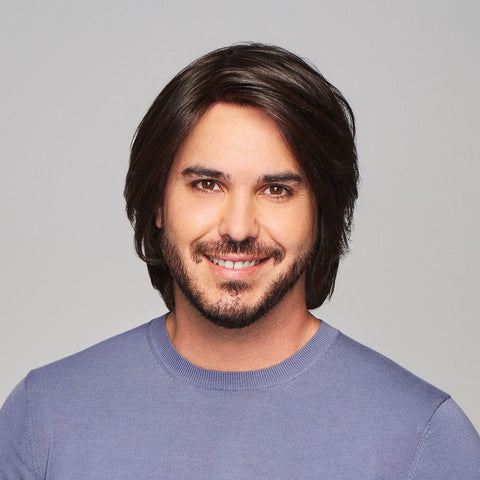 Sharp Mono/Hand - Tied Lace Front Men's Wig By HIM - Valentine Wigs