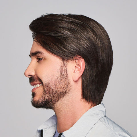 Sharp Mono/Hand - Tied Lace Front Men's Wig By HIM - Valentine Wigs